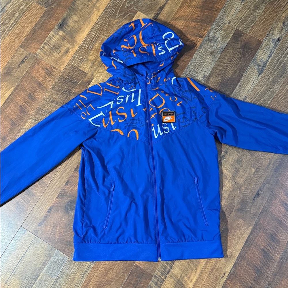 Nike Boys Sportswear Windrunner JDI Jacket XL (18/20) - Blue/Orange - Picture 4 of 6